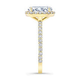 2 Carat Oval Halo Engagement Ring