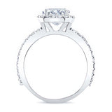 2 Carat Oval Halo Engagement Ring