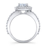 Cushion Cut Double Halo Engagement Ring