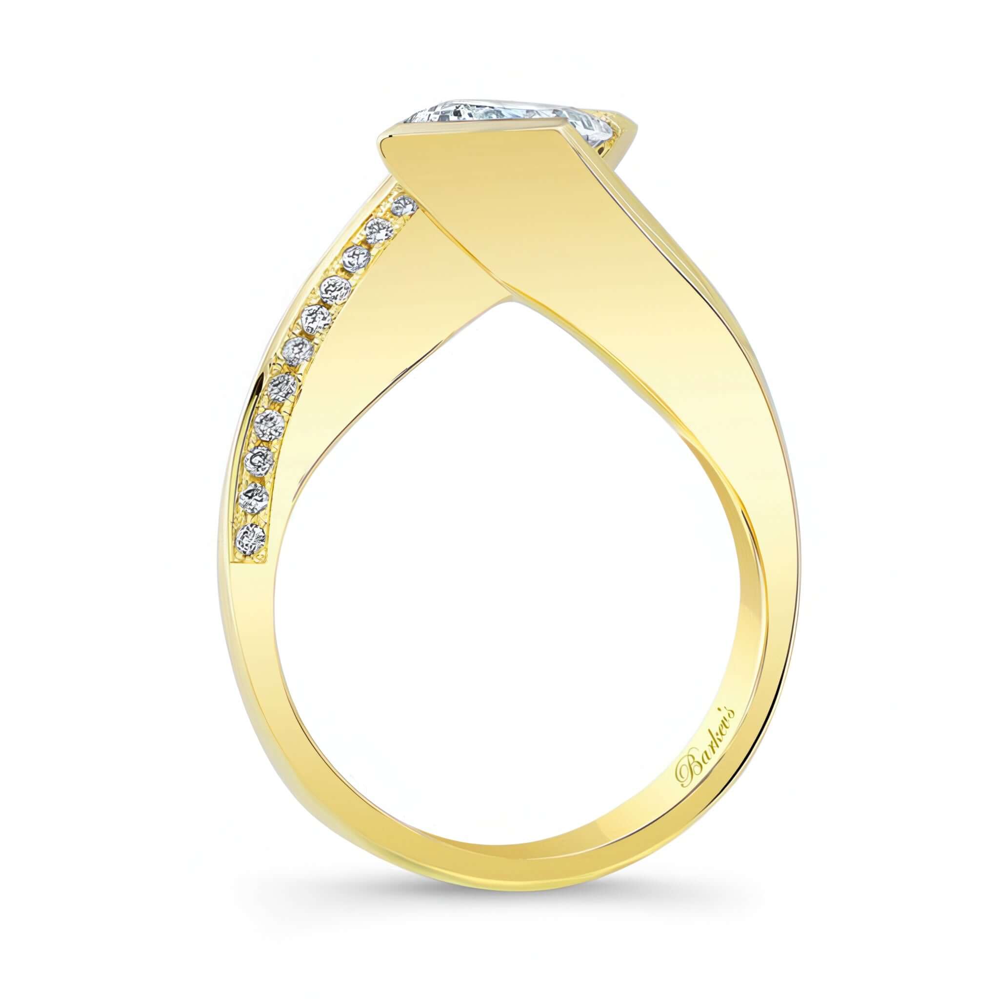 Vintage Bypass Moissanite Ring