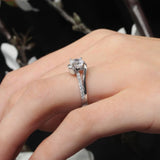 Simple 1 Carat Round Diamond Ring