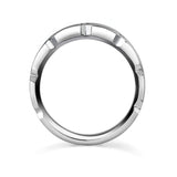 Mens Unique Slotted Wedding Band