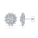 1.00ct. Double Halo Lab Diamond Studs