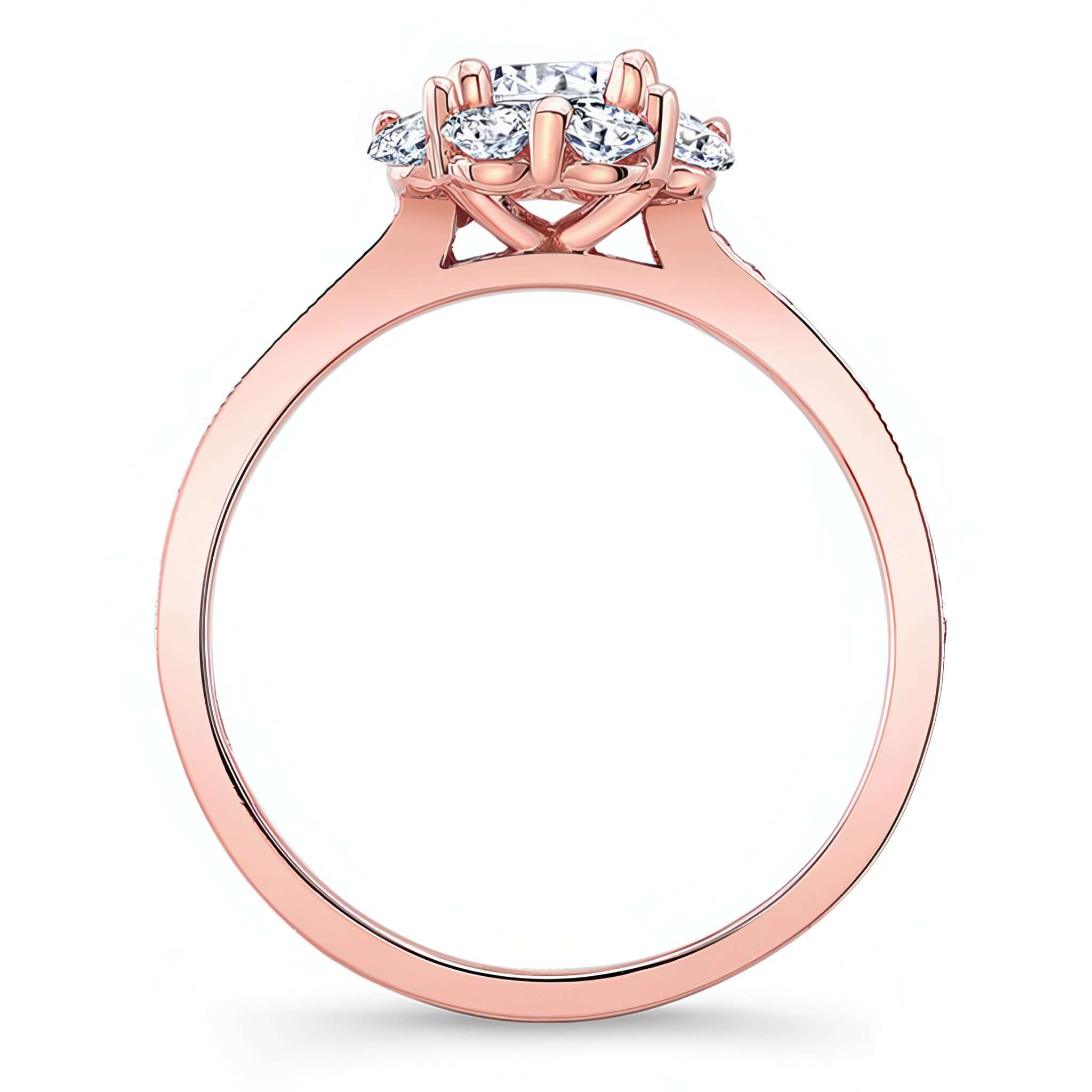 Halo Diamond Ring Set