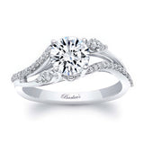 Curved Split Shank Diamond Ring