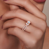 Diamond Leaf Ring