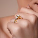 Diamond Leaf Ring