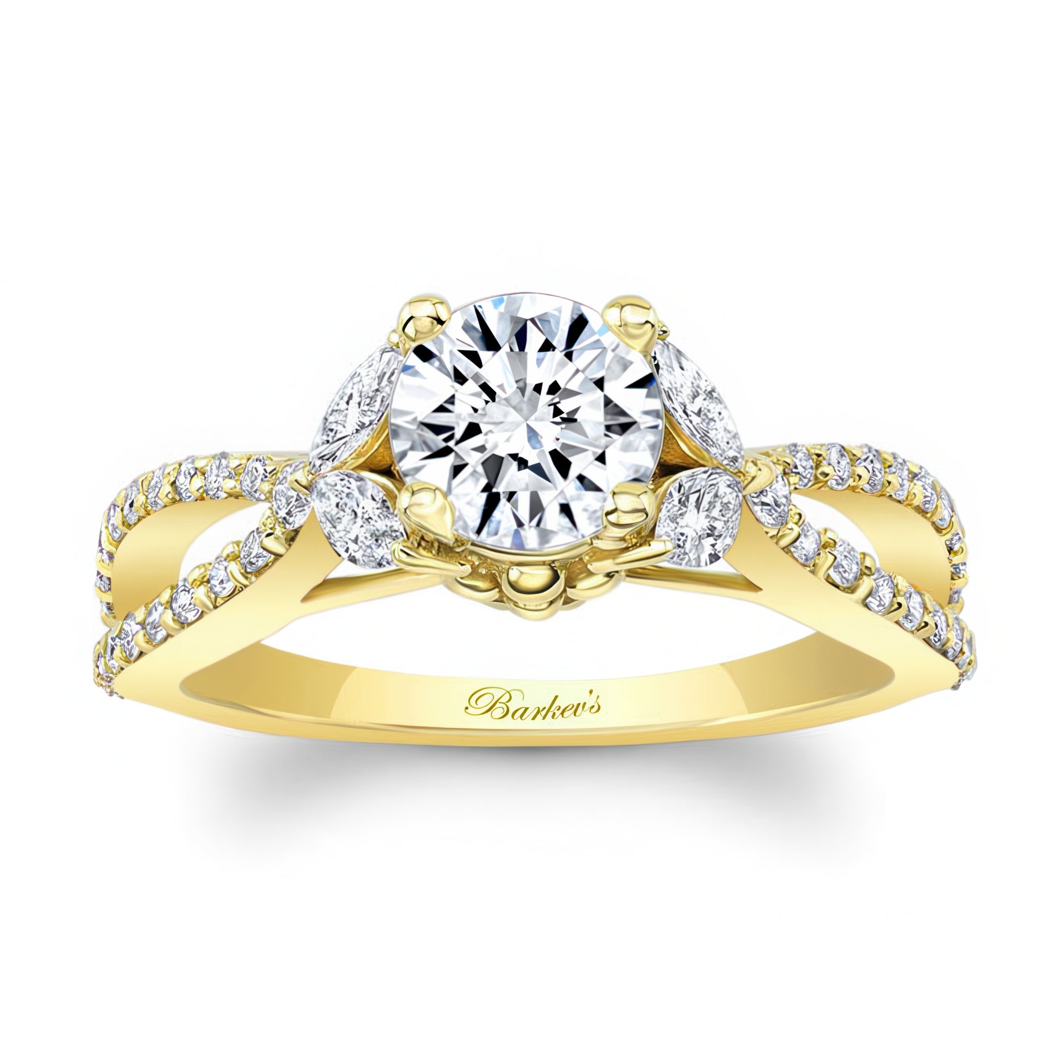 Diamond Leaf Ring