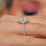 Marquise Lab Diamond Engagement Ring