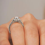 Marquise Lab Diamond Engagement Ring