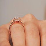 Marquise Lab Diamond Engagement Ring