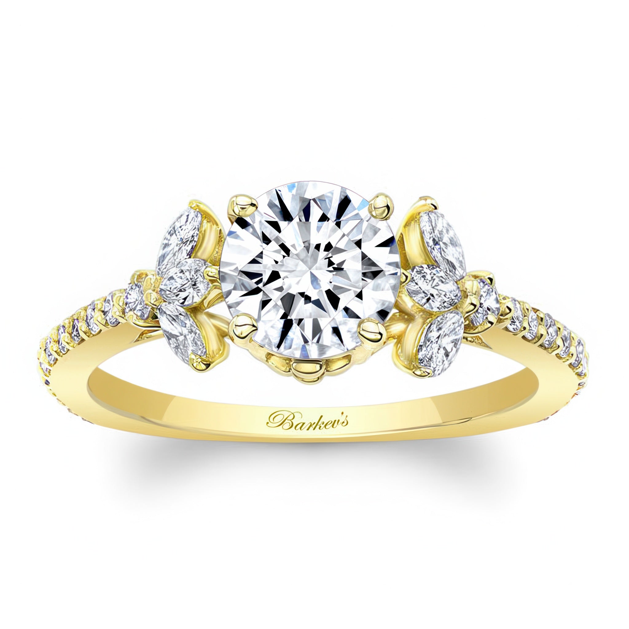 Leaf Engagement Ring