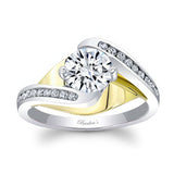 Split Shank Cathedral Engagement Ring