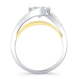 Split Shank Cathedral Engagement Ring