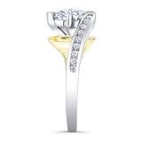 Split Shank Cathedral Engagement Ring
