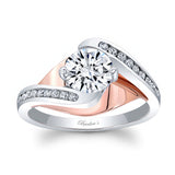 Split Shank Cathedral Engagement Ring