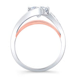 Split Shank Cathedral Engagement Ring