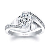 Split Shank Cathedral Engagement Ring