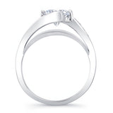 Split Shank Cathedral Engagement Ring