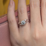 V Shaped Diamond Ring