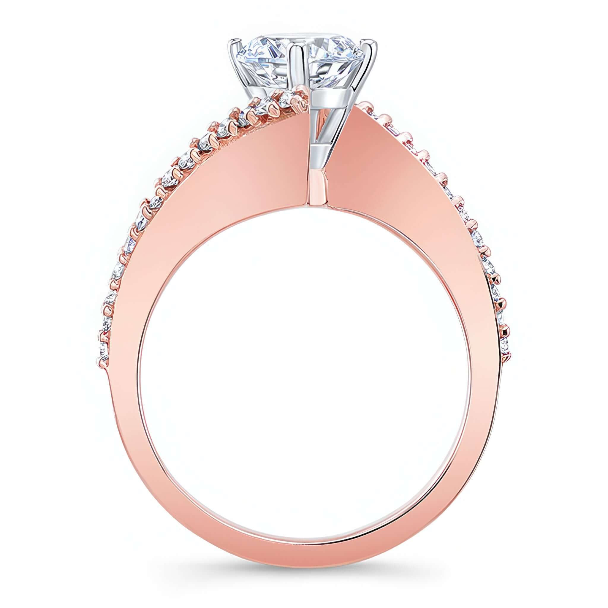 Modern Bypass Engagement Ring