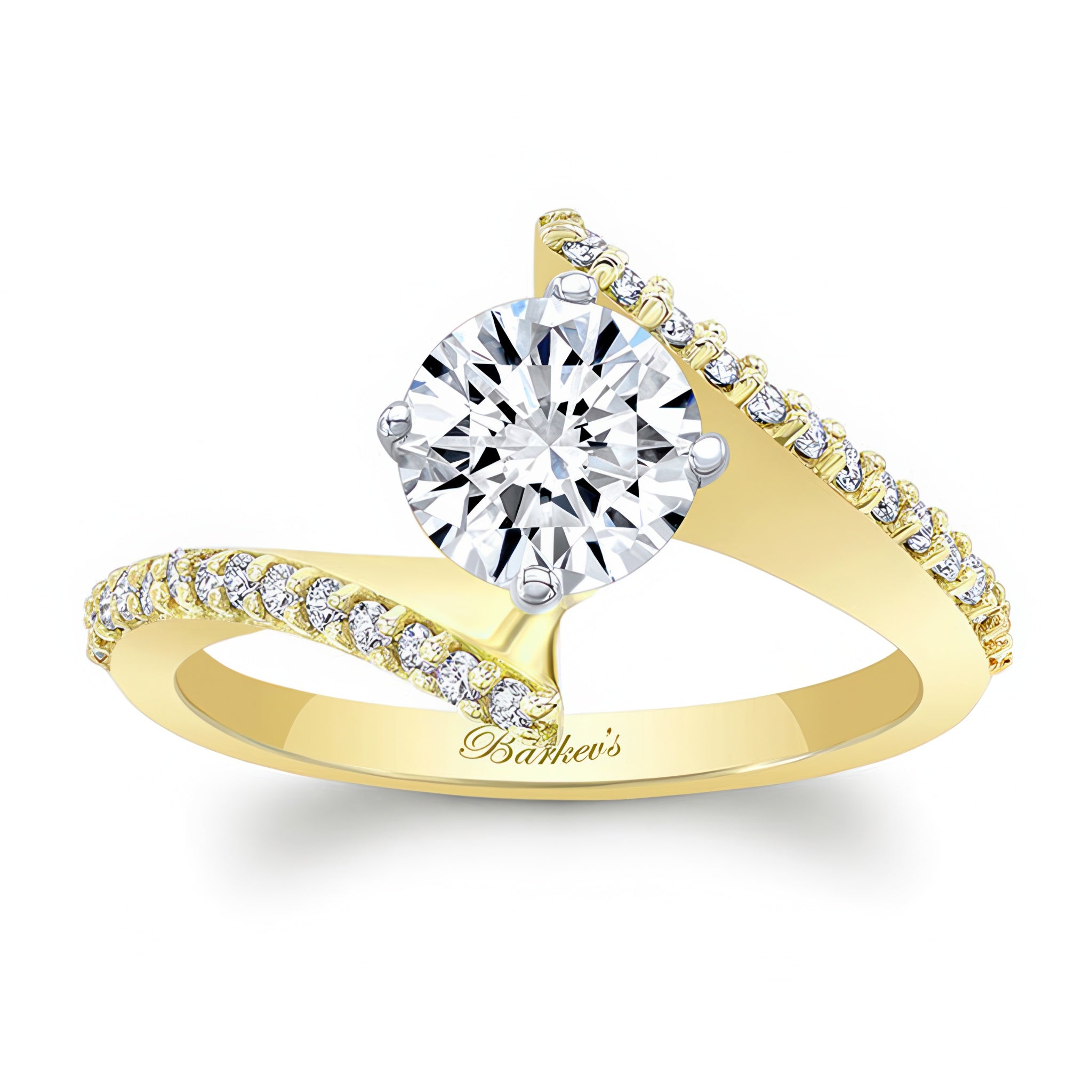 Modern Bypass Engagement Ring