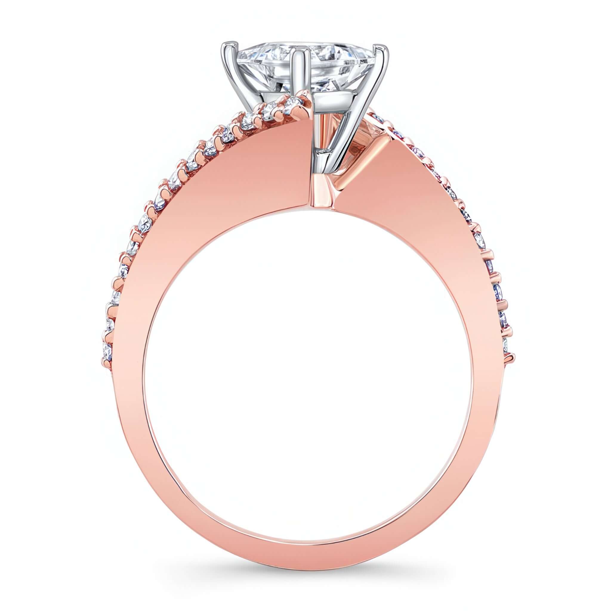 Princess Cut Bypass Ring