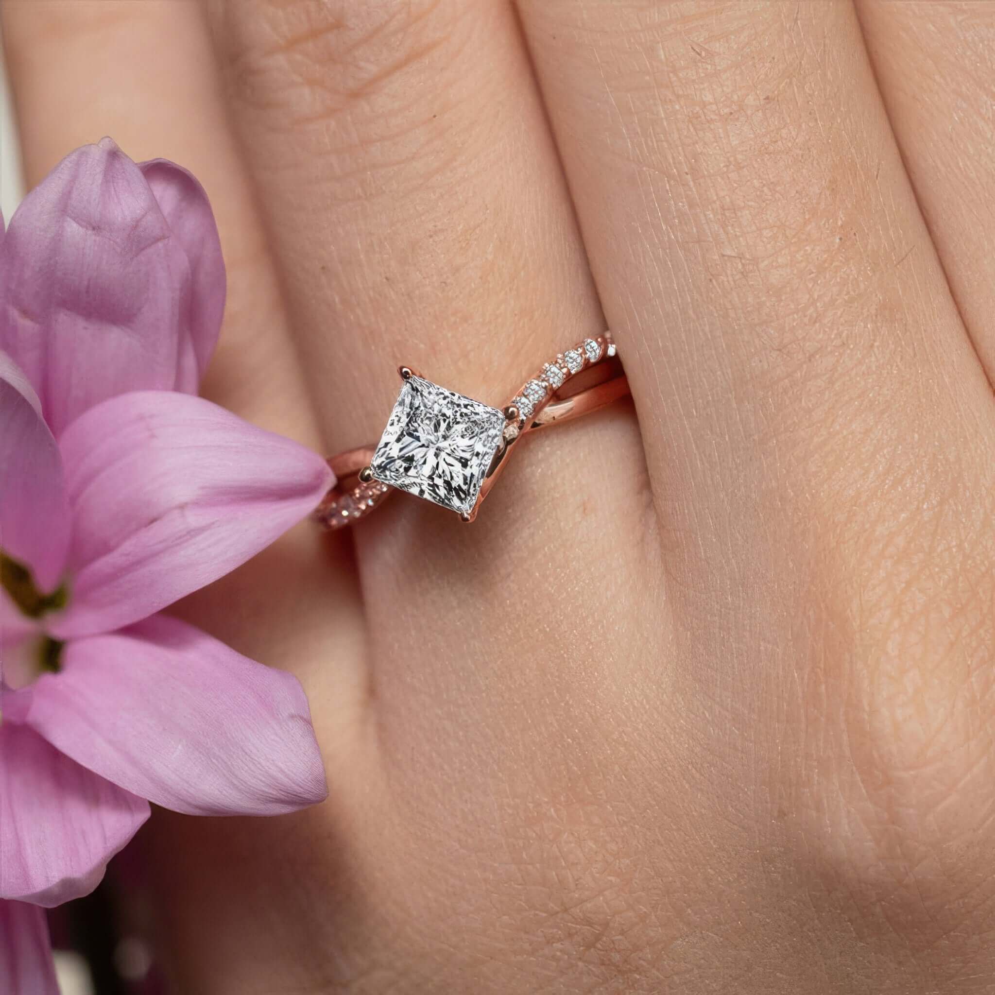 princess cut dress rings Platinum Classic Princess Cut Diamond Engagement Ring