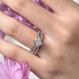 Princess Cut Twist Bridal Set