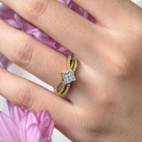 Princess Cut Twist Bridal Set