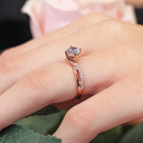 Twisted Lab Grown Diamond Engagement Ring