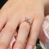Twisted Lab Grown Diamond Engagement Ring