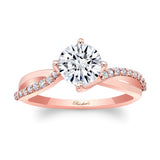 Twisted Lab Grown Diamond Engagement Ring