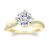 2 Carat Twisted Lab Grown Diamond Engagement Ring