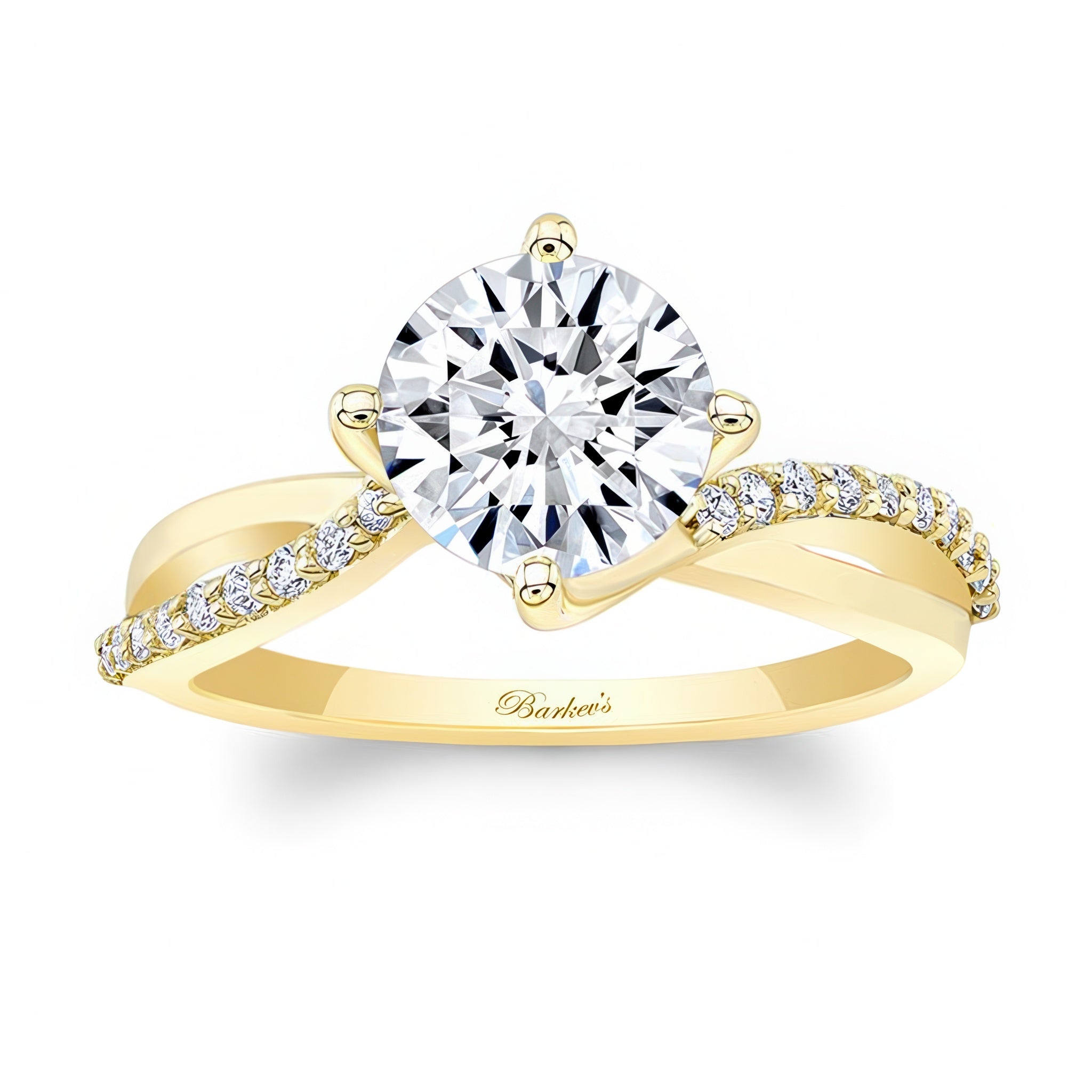 2 Carat Twisted Engagement Ring