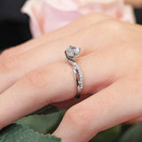 Twisted Lab Grown Diamond Engagement Ring