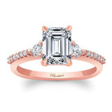 3 Stone Emerald Cut Engagement Ring