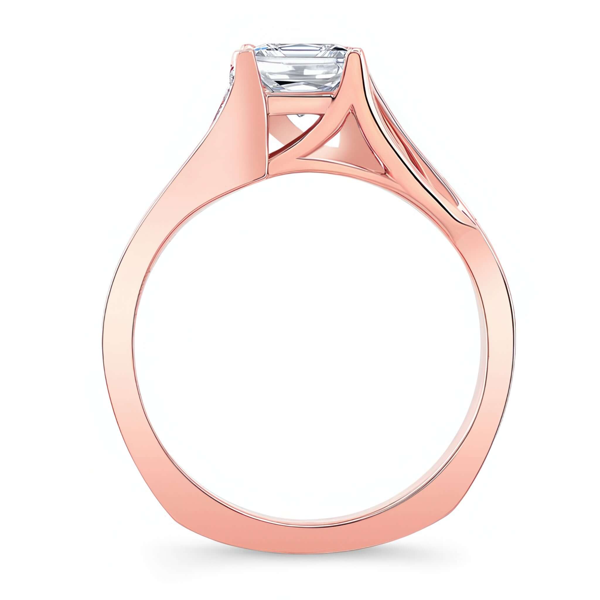Princess Cut Pave Ring