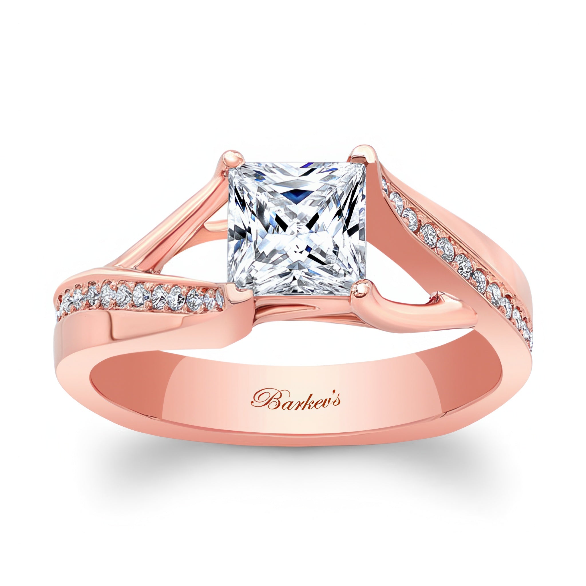 Princess Cut Pave Ring