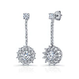 Lab Diamond Drop Earrings