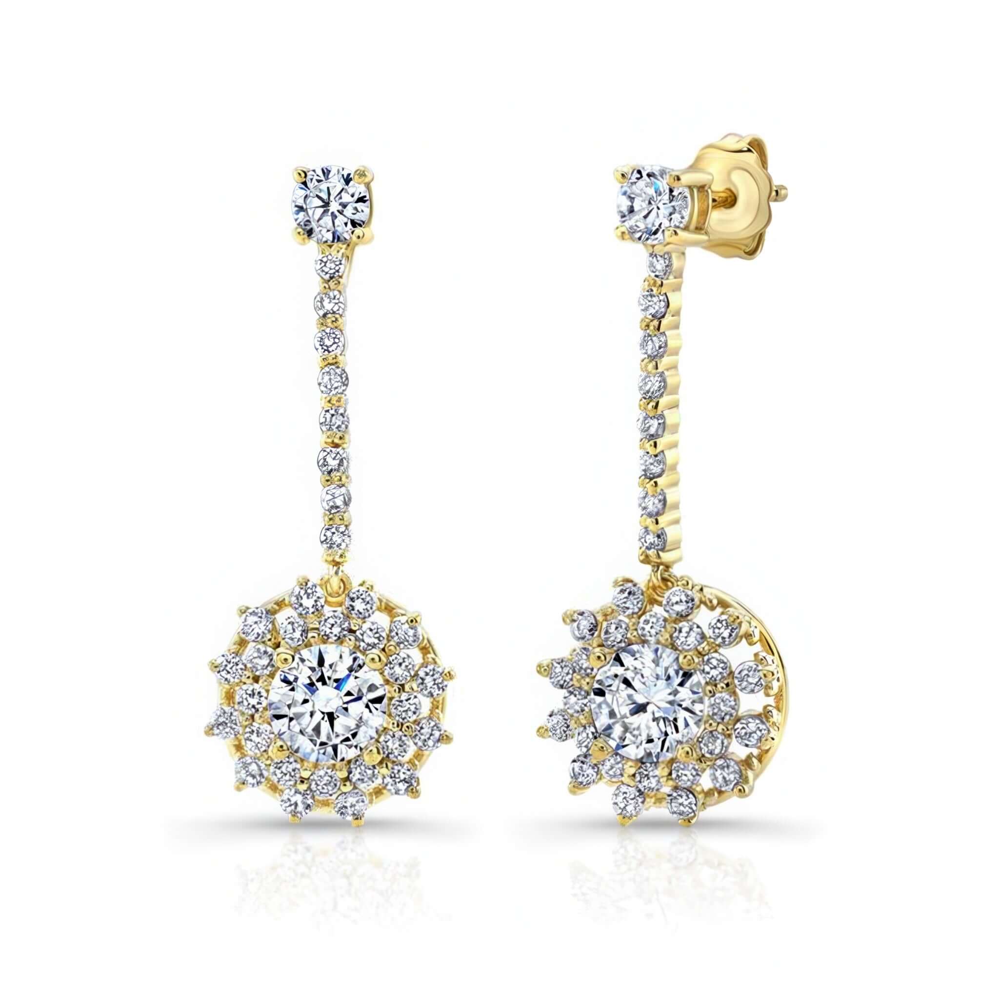 Lab Diamond Drop Earrings