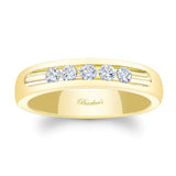 4mm 5 Diamond Wedding Band