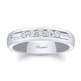 4mm 5 Diamond Wedding Band