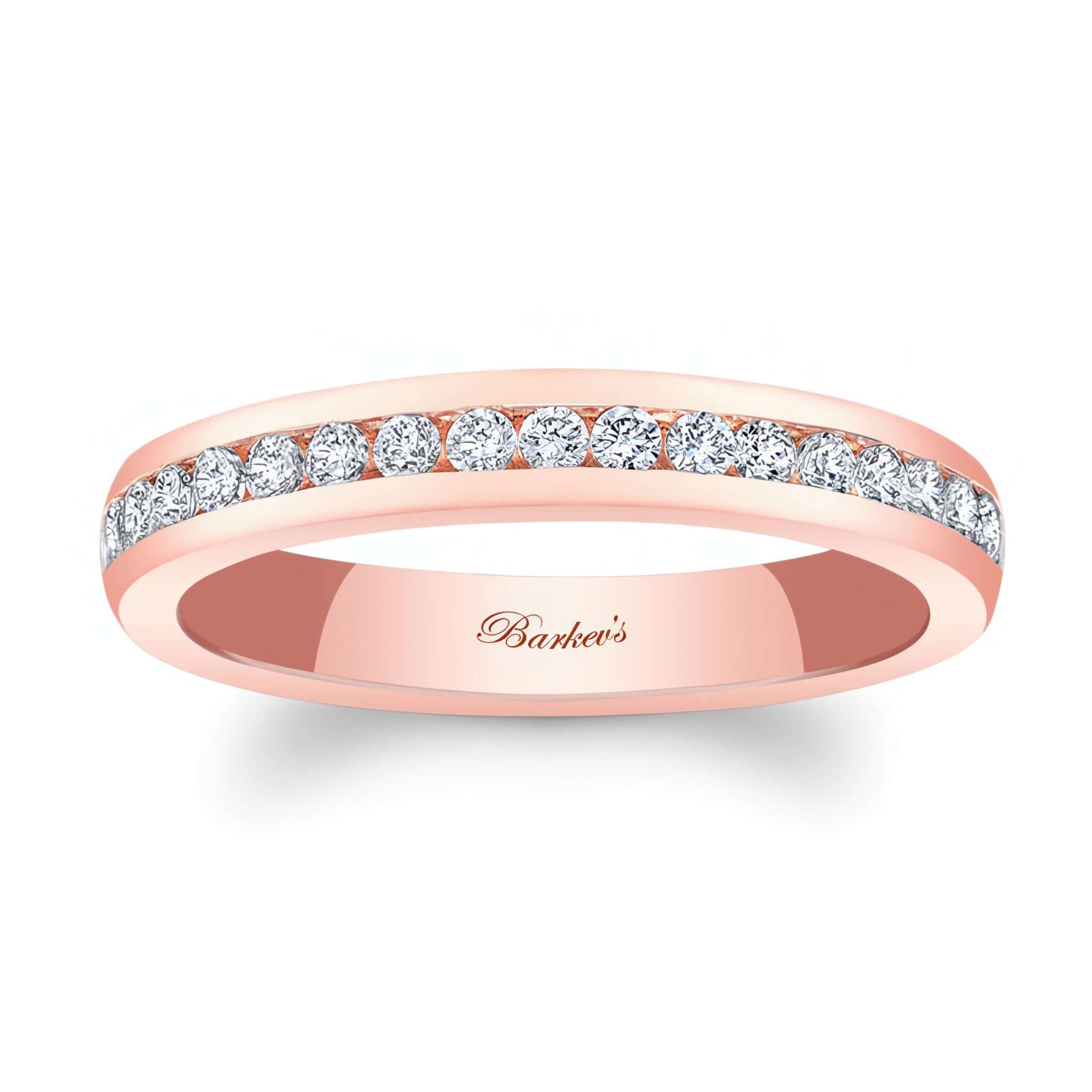 3mm Channel Set Diamond Wedding Band