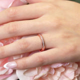 4mm Channel Set Diamond Wedding Band