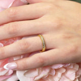4mm Channel Set Diamond Wedding Band