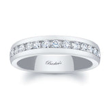 4mm Channel Set Diamond Wedding Band