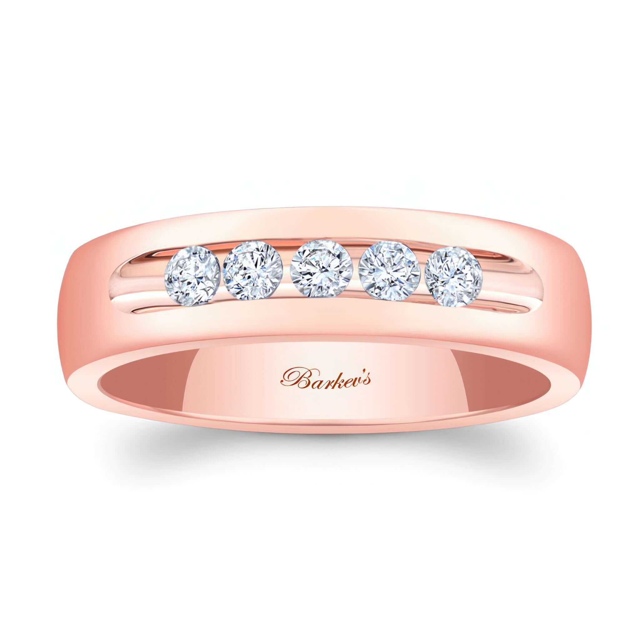 Mens 6mm Channel Set Diamond Band