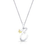 E Initial Necklace