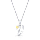 V Initial Necklace